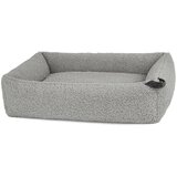 MiaCara Sivi krevet za pse od boucle tkanine 71x91 cm Senso Pebble M – Cijene