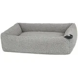 Sivi krevet za pse od boucle tkanine 71x91 cm Senso Pebble M –