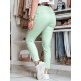 DStreet Spodnie damskie slim fit z paskiem LINESKA miętowe | shoptok.hr