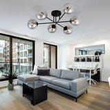  Luster na šipci ROMA 6xE14/10W/230V crna/dimljena | Eponuda.com