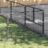  Kavez za pse crni 60 m² čelični | shoptok.hr
