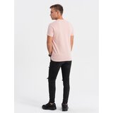 Edoti Men's printed T-shirt - pale pink | Shoptok.si