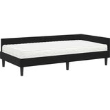  Kotni okvir postelje z matrico Drugo 2 pcs Črna Žamet, (5000123387) | Shoptok.si