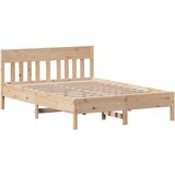  Okvir za krevet s uzglavljem 120 x 200 cm od masivne borovine | shoptok.hr