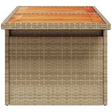  Vrtni stol bež 100x55x73 cm od poliratana i drva bagrema | shoptok.hr