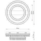 Globo 67387-60D - LED prigušiva plafonska svetiljka LAUREL LED/60W/230V prozirna + daljinski upravljač | Eponuda.com