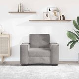SOFA fotelja svijetlosiva 100x78x84 cm baršun | shoptok.hr