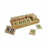 Montesori drvene numeričke pločice 1-3000 manje sa kutijom Cene