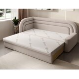 ELTAP Bež baršunasti sklopiva/s prostorom za odlaganje sofa s lijevim kutom 223 cm Fabillo – | shoptok.hr