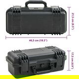 vidaXL Prenosni letalski kovček črn 46,5x21,5x17,5 cm PP | Shoptok.si