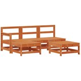  Vrtna dnevna garnitura 5 pcs Voščeno rjava Trdna borovina, (5000271690) | Shoptok.si