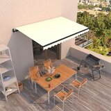  Avtomatsko zložljiva tenda 450x350 cm krem, (20728670) Cene