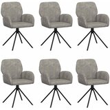  Okretne blagovaonske stolice 6 pcs Umetnička suknja koža | Eponuda.com