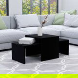 vidaXL Komplet klubskih mizic črn 100x48x40 cm iverna plošča, (20625270) | Shoptok.si