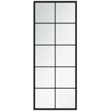 Maison Chic Stensko Ogledalo - Zrcalo - Kozmetično ogledalo črno 100x40 cm kovinsko, (21697728) | Shoptok.si