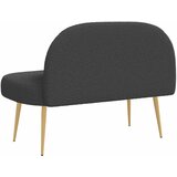  Oblikovana klupa s naslonjačem Tamnosiva 110 x 60 x 76 cm | Eponuda.com
