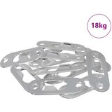  Vješalica s rupom 3673 pcs Srebrno 45 x 16 x 3.5 mm Željezo | shoptok.hr
