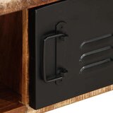 vidaXL Klubska mizica večbarvna 90x50x36 cm trden predelan les | Shoptok.si