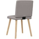  Jedilni stoli 4 kosi taupe blago, (21828439) | Shoptok.si
