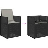  Vrtni set za objed s jastukom 9 pcs Antracit i Svjetlosiva PP | shoptok.hr