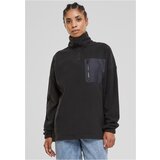 Urban Classics Women's fleece sweatshirt Troyer black Cene