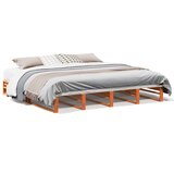 Furnova Posteljni okvir brez vzmetnice vošč. rjav 180x200 cm borovina, (21934341) | Shoptok.si