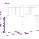  Uzglavlje Umjetnički hrast 135 cm Konstruirano drvo | shoptok.hr