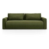 Cosmopolitan Design Zelena žametna raztegljiva sedežna garnitura s prostorom za shranjevanje 238 cm Belfast – | Shoptok.si