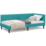 vidaXL Kutni okvir kreveta Ostalo s uzglavljem Tirkizna 100 x 200 cm | shoptok.hr