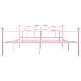  Okvir za krevet ružičasti metalni 200 x 200 cm | shoptok.hr