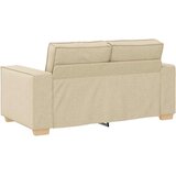  Dvodijelni set sofa s jastucima, krem tkanina | shoptok.hr