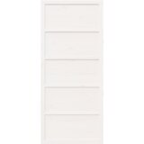 vidaXL drsna vrata bela 100x208 cm vrata iz solidnega lesa bor | Shoptok.si