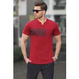 Madmext Claret Red with Pocket Detailed Regular Fit Men's T-Shirt 6094 Cene