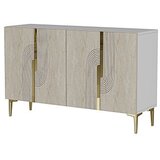 Hanah home konzola meyra 120 white travertine gold | Eponuda.com