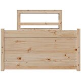 vidaXL Okvir kreveta s uzglavljem 90 x 200 cm od masivne borovine | shoptok.hr