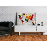  Slika za samostalno slikanje - World Map (Bright Colours) 60x40 | shoptok.hr