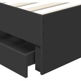  Konstrukcija postelje Črna 90 x 200 cm Inženirsko leseno, (5000121605) | Shoptok.si