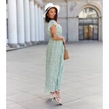 UR/CEO Gemre Green floral maxi dress Dorina | Shoptok.si