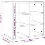 Ormarić za cipele boja sivog hrasta sonome 52,5 x 30 x 50 cm | shoptok.hr