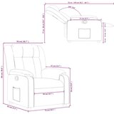  Naslonjač od tkanine smeđi | shoptok.hr