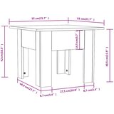vidaXL stolić za kavu crni 55 x 55 x 42 cm od iverice | shoptok.hr