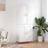 Visoka komoda bijela 69,5x34x180 cm konstruirano drvo | Eponuda.ba