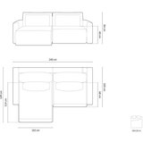 Cosmopolitan Design Siva sklopiva/s prostorom za odlaganje kutna garnitura Belfast – | shoptok.hr