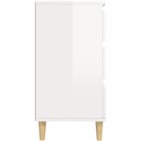  Komoda sjajna bijela 60 x 35 x 70 cm od konstruiranog drva | Eponuda.com