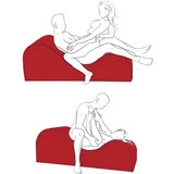 Liberator Esse Lounger - varijabilni spolni ležaj - 3 dijela (bordo) | shoptok.hr