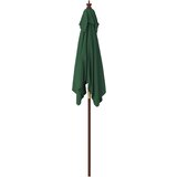  Vrtni suncobran s drvenim stupom zeleni 198 x 198 x 231 cm | Eponuda.com