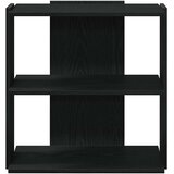  Regal za knjige s 3 razine crni 60x30x60 cm konstruirano drvo | shoptok.hr
