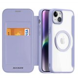 Dux ducis Skin X Pro – MagSafe kompatibilna preklopna torbica za Apple iPhone 15 Plus ljubičasta | shoptok.hr