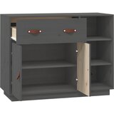  Komoda siva 98,5x40x75 cm od masivne borovine | shoptok.hr