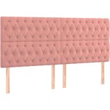  Krevet s oprugama i madracem ružičasti 200x200 cm baršunasti | shoptok.hr